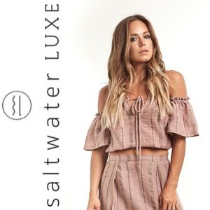 Saltwater Luxe rambler top and Haven skirt set